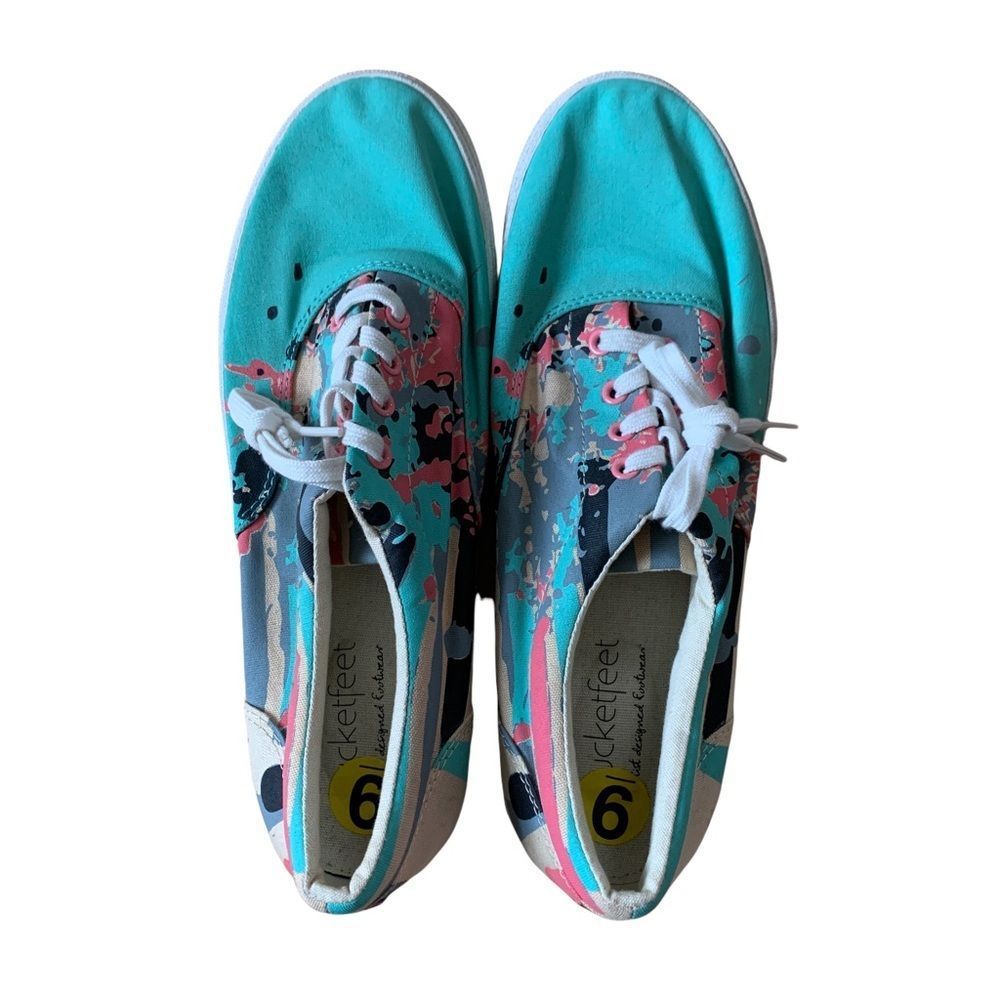 women's new bucket feet sneakers size 9
